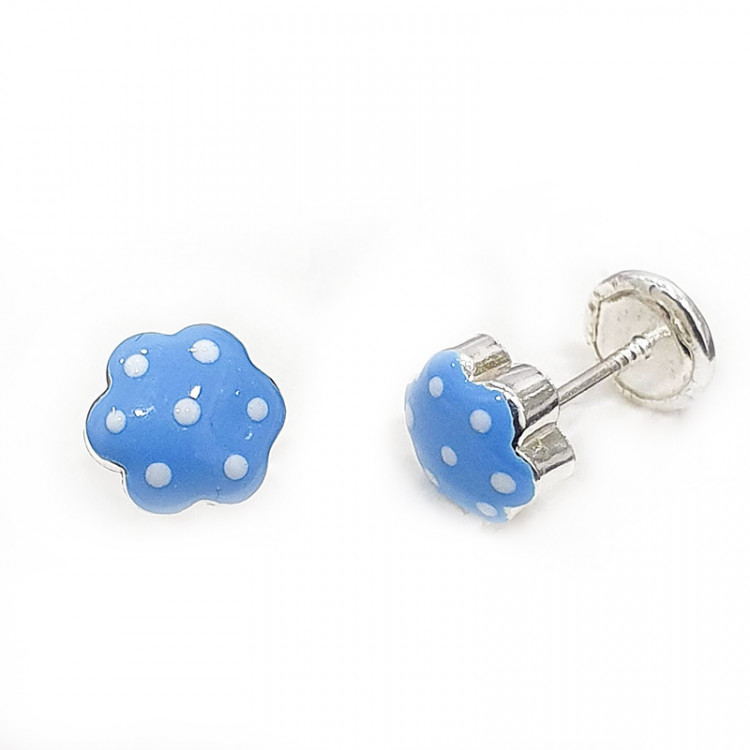 copy of Flor esmaltada azul 5