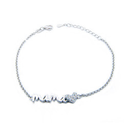 Pulsera "Mamá" Rodiada