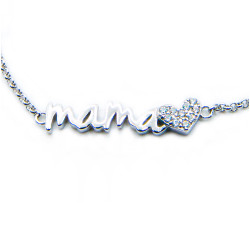 Pulsera "Mamá" Rodiada