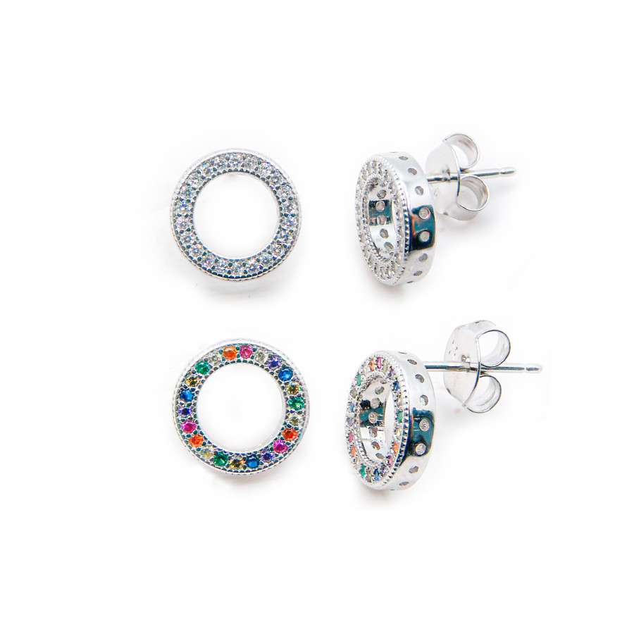 P. Pendientes con piedras Rodiados