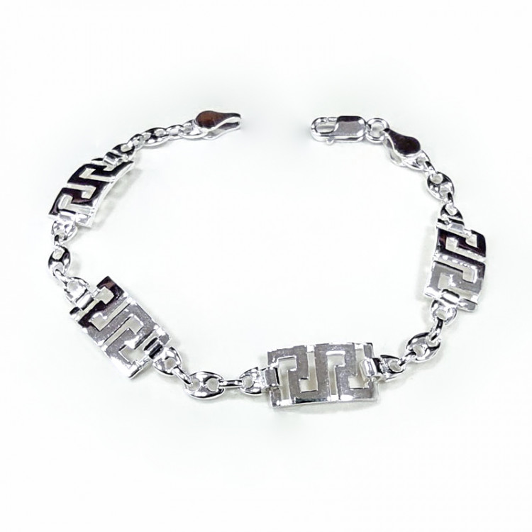 Pulsera combinada Greca-Calabrote