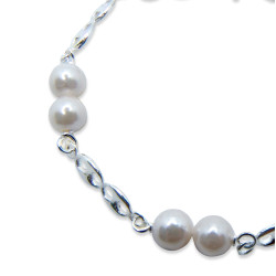 Pulsera combinada con perlas Shell de 6mm