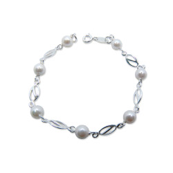 Pulsera combinada con perlas Shell de 6mm