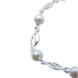 Pulsera combinada con perlas Shell de 6mm