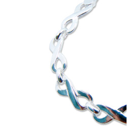 Pulsera Infinitos 8mm de ancho
