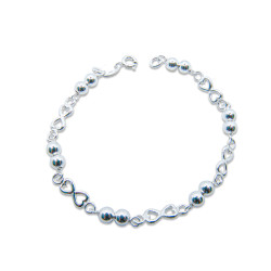 Pulsera Señora combinada con bolas de 5mm