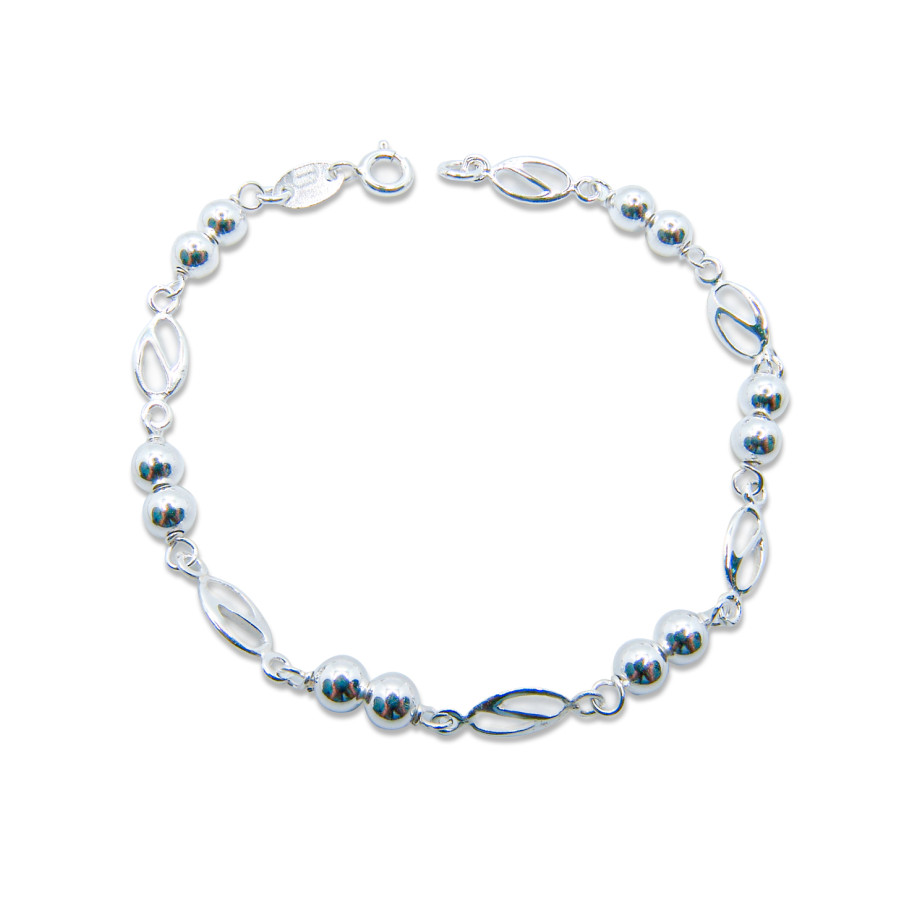 Pulsera Señora combinada con bolas de 5mm