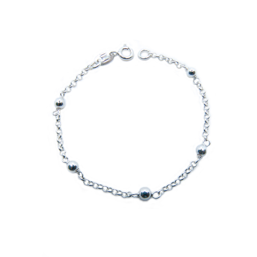Pulsera Bolas con Cadena