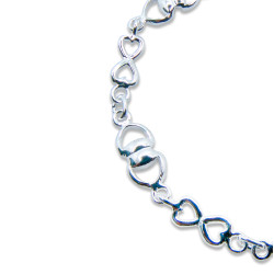 Pulsera Señora combinada con infinitos (eslabón 6mm x 12mm)