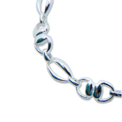 Pulsera Señora combinada (eslabón 8mm x 16mm)