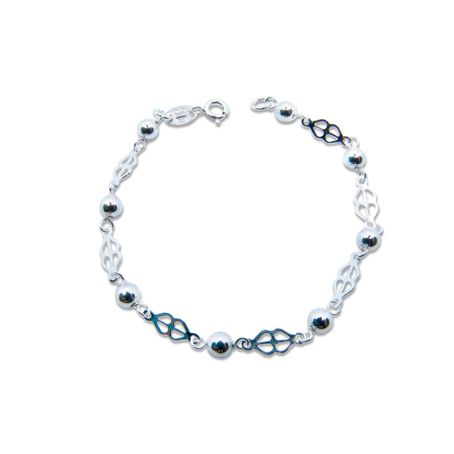 Pulsera combinada con Bolas de 5mm