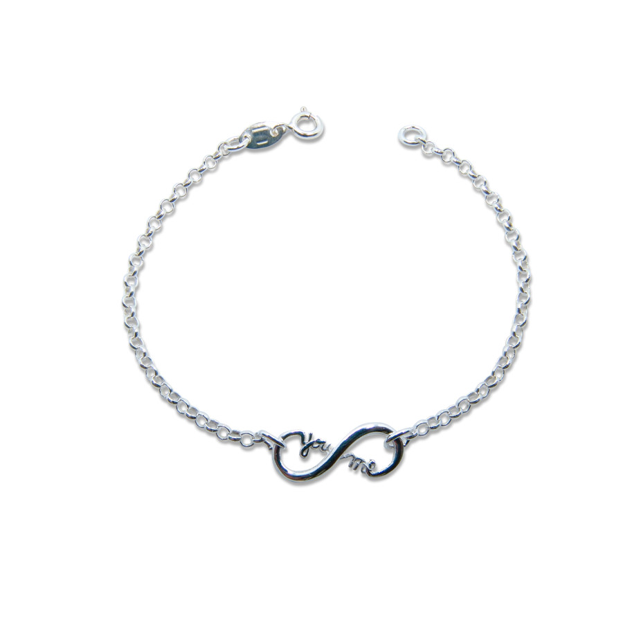 Pulsera Infinito " You - me" 8mm x 19mm