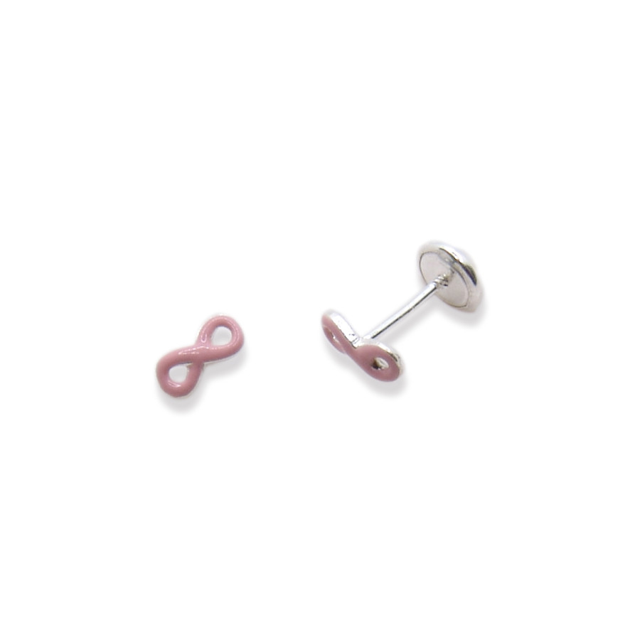 P. Pendientes Infinitos esmaltados de 7mm