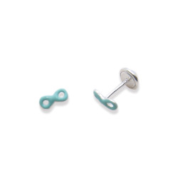 P. Pendientes Infinitos esmaltados de 7mm