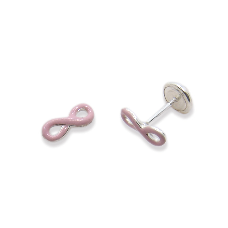 P. Pendientes Infinitos esmaltados de 8mm