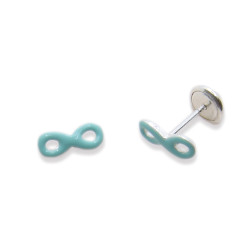P. Pendientes Infinitos esmaltados de 8mm