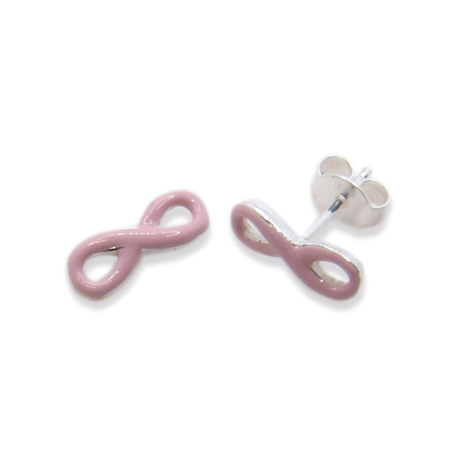 P. Pendientes Infinito esmaltados de 10mm
