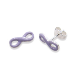 P. Pendientes Infinito esmaltados de 10mm
