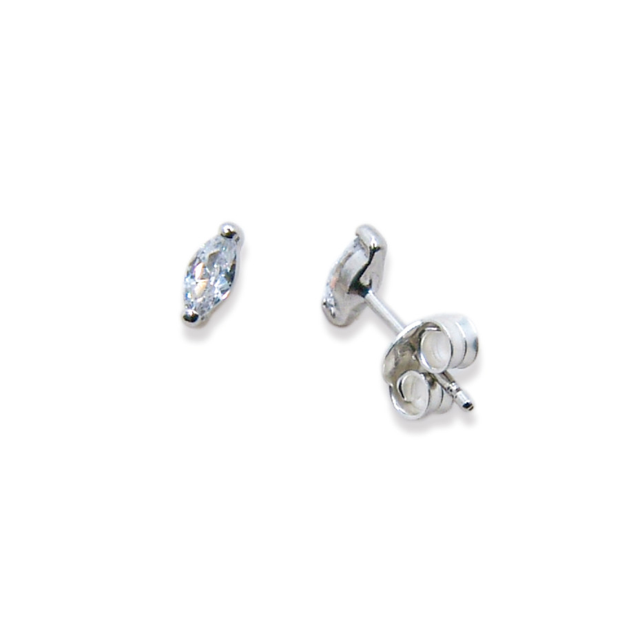 P. Pendientes Garra 2 bolas C/Cz Lanza 5x2,5mm
