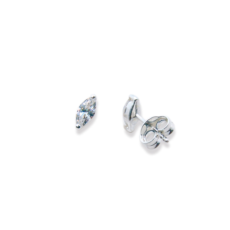 P. Pendientes Garra 2 bolas C/Cz Lanza 6x3mm