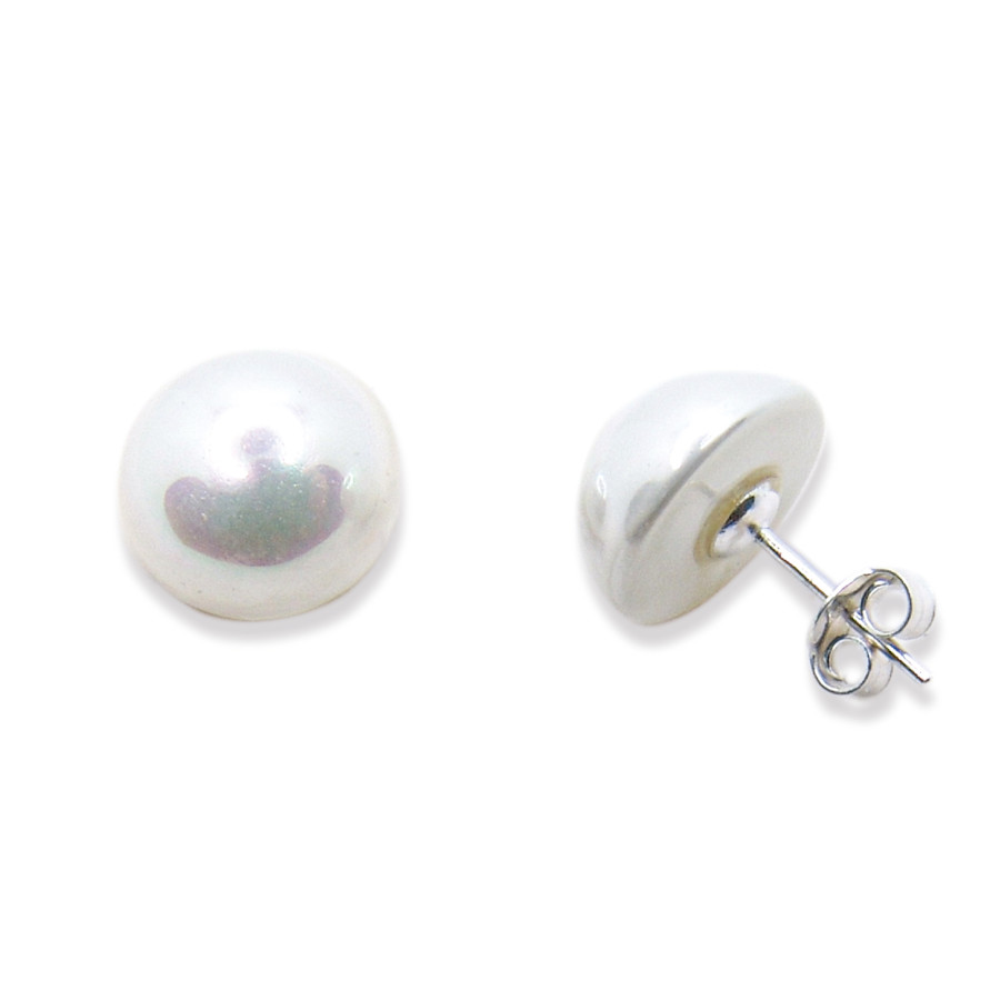 P. Pendientes 1/2 Perla Shell de 12mm