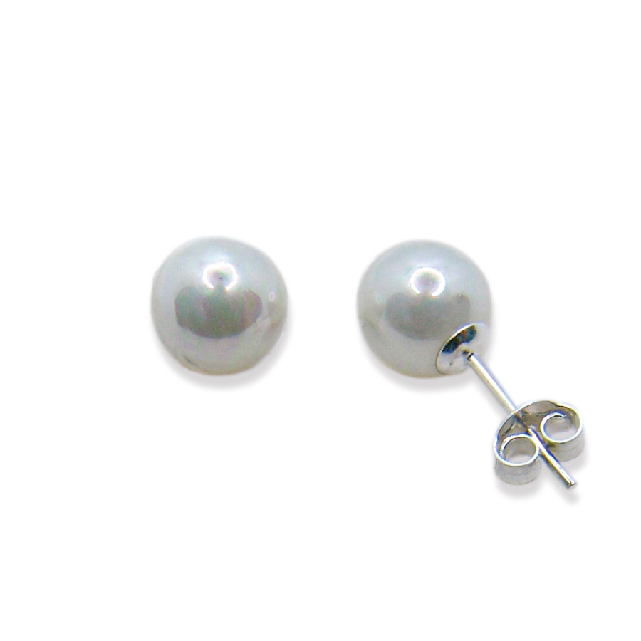 P. Pendientes Perla Shell de 8mm