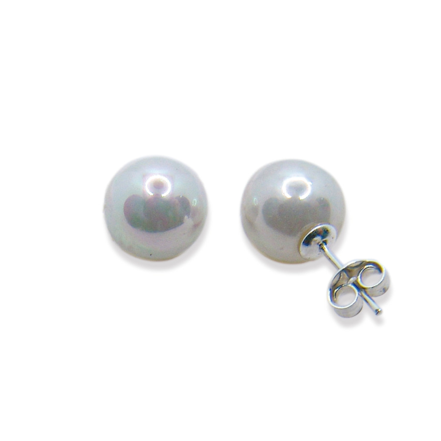 P. Pendientes Perla Shell de 10mm