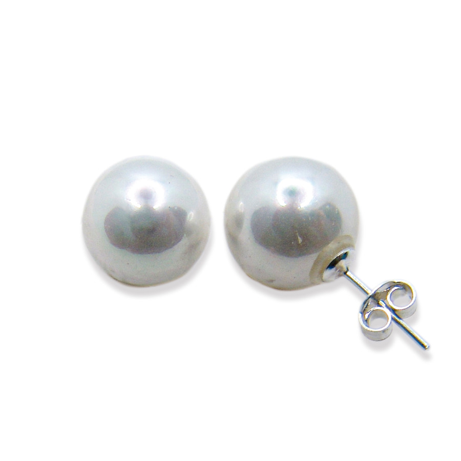 P. Pendientes Perla Shell de 12mm