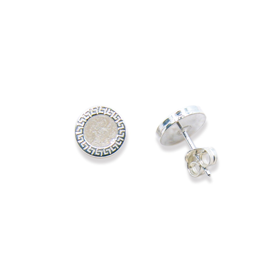P. Pendientes Redondo Esmaltado de 9mm Forrado