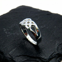 Sortija calada Trenzada lisa