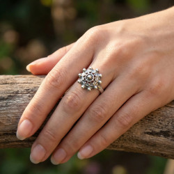 Sortija Botón Charro de 15mm