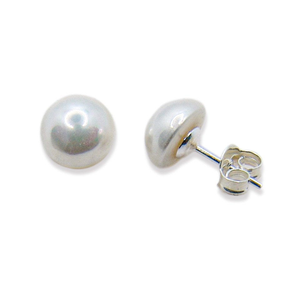 P. Pendientes 1/2 Perla Shell de 8mm