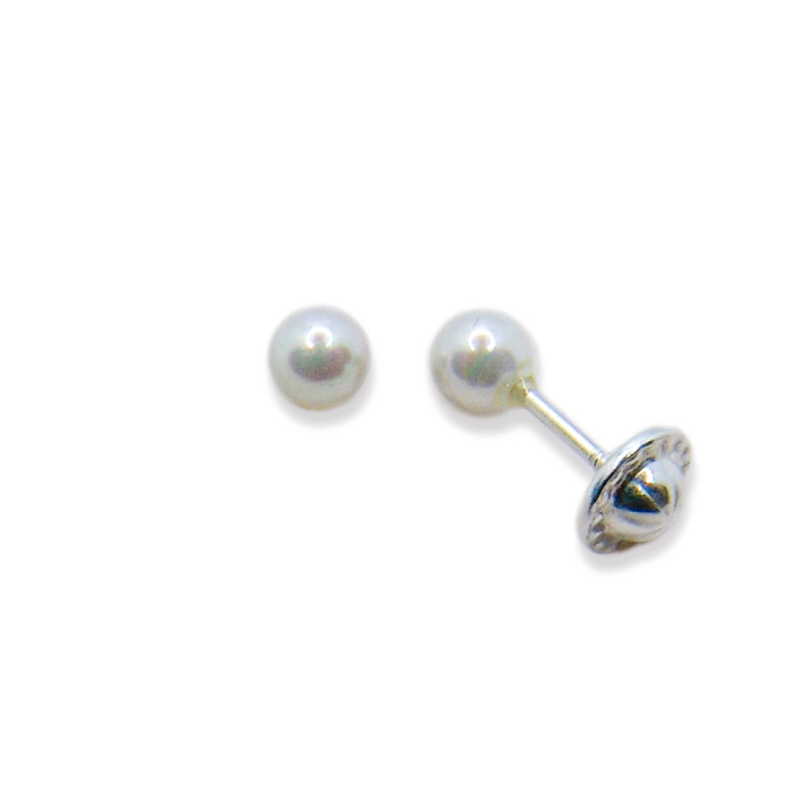 P. Pendientes Perla Shell de 4mm