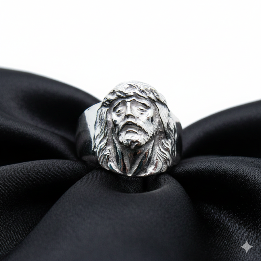 Sello figura rostro de Cristo