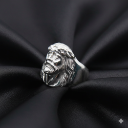 Sello figura rostro de Cristo