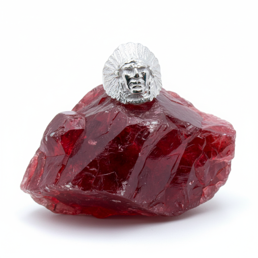 Sello figura Cabeza Jefe Indio