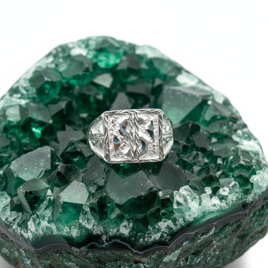 Sello Caballero tallado símbolo " $ "