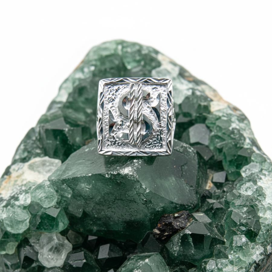 Sello Caballero tallado simbolo " $ "