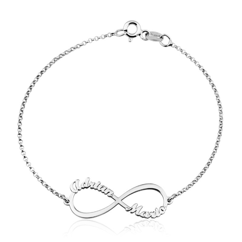 Pulsera Infinito 40mm con nombres personalizable