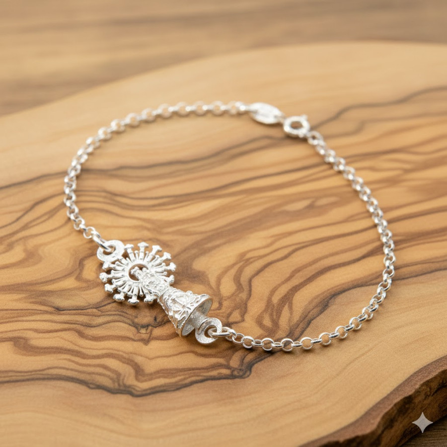 Pulsera Virgen del Pilar 13mm de ancho