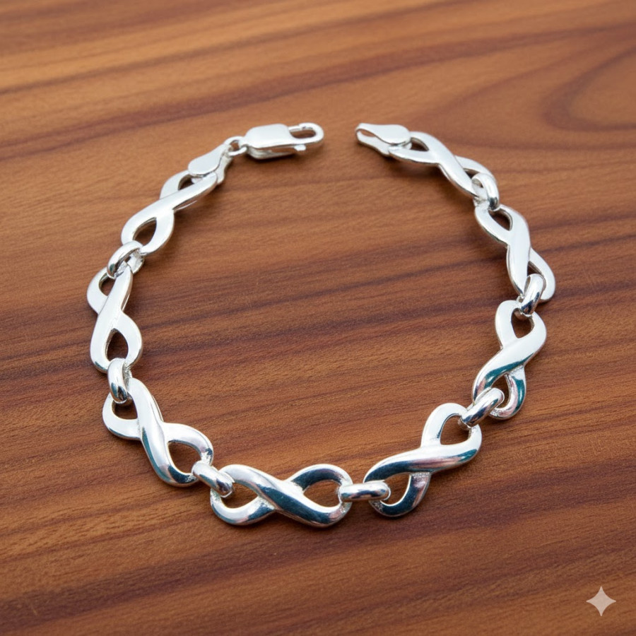 Pulsera Infinitos 8mm de ancho