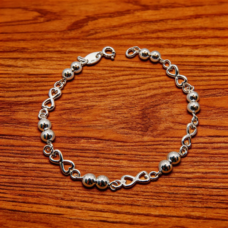 Pulsera Señora combinada con bolas de 5mm