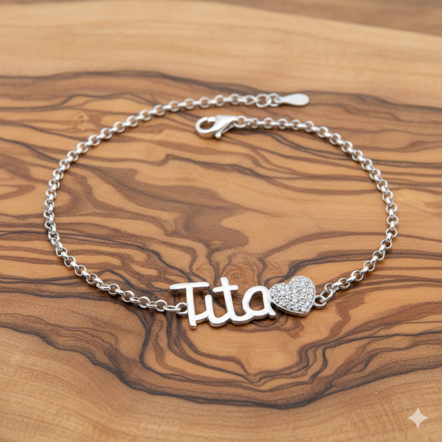 Pulsera " Tita " con piedras rodiada