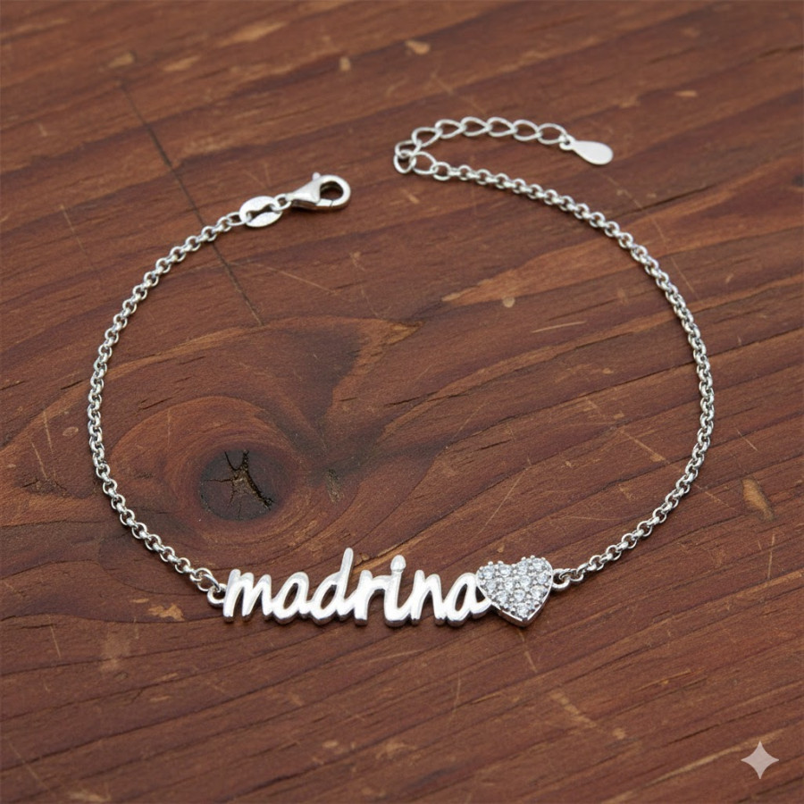 Pulsera "Madrina" Rodiada