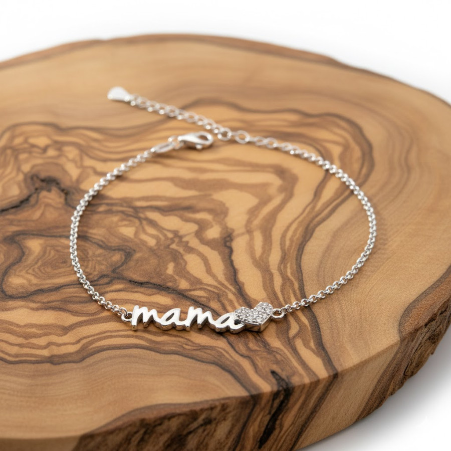 Pulsera "Mamá" Rodiada