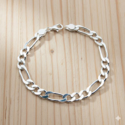 Pulsera Fígaro 3x1 de 7mm