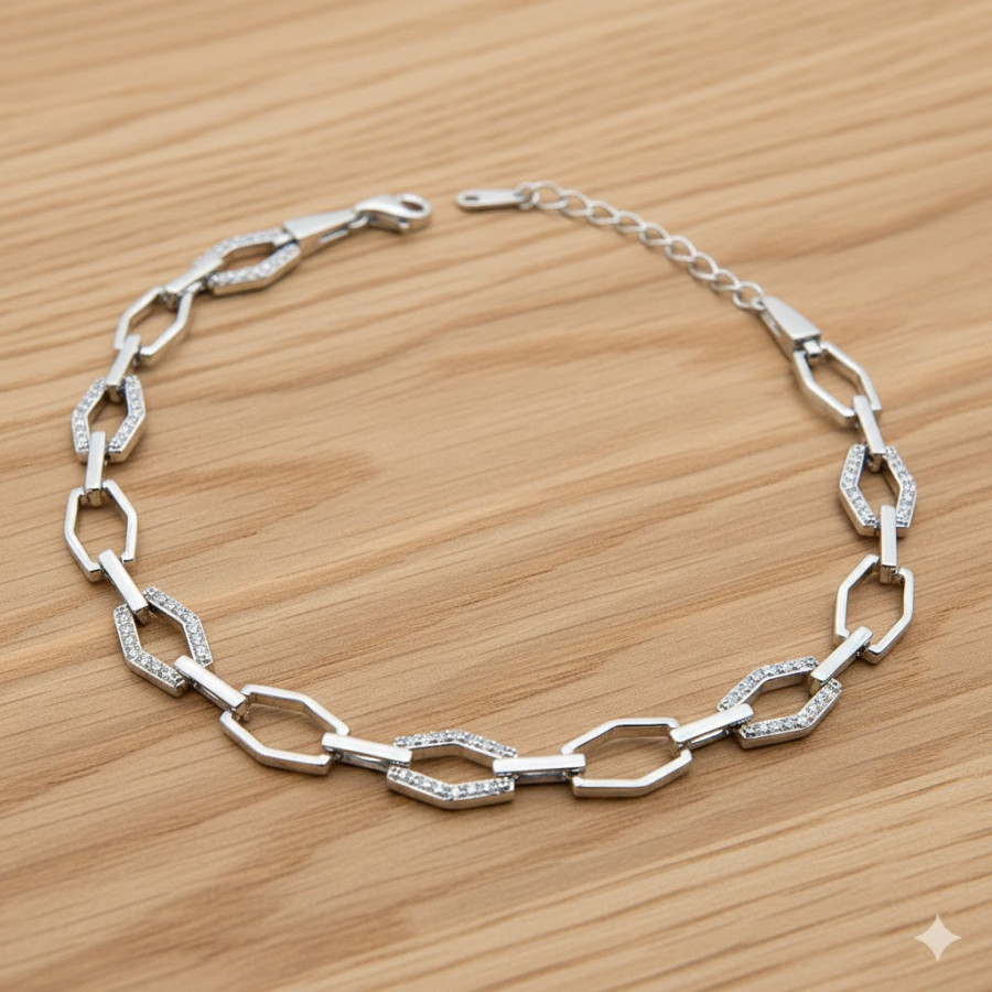 Pulsera con piedras Rodiada