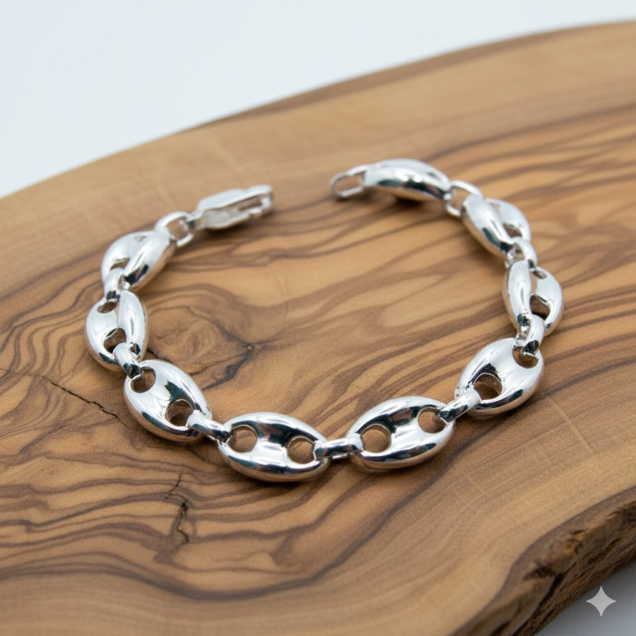 Pulsera Calabrote hueco sin forrar 11x17mm