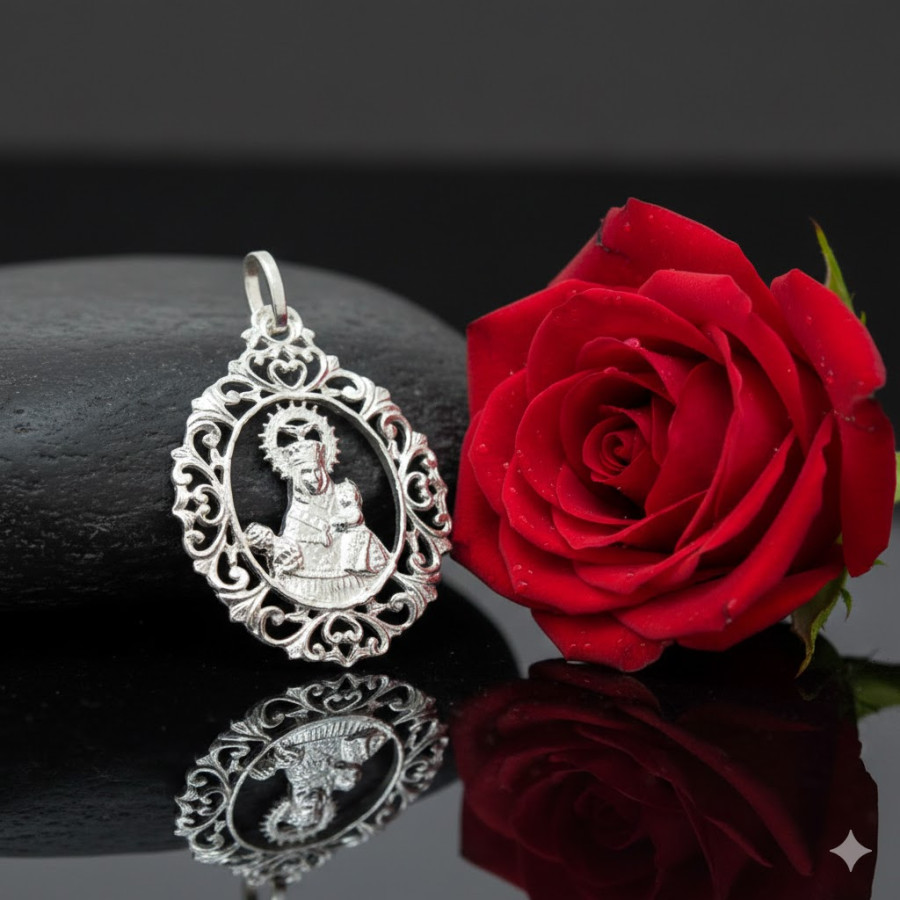 Colgante Virgen 37mm de alto