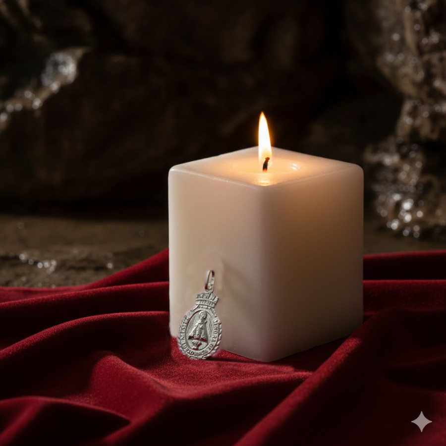 Colgante escapulario Virgen de Covadonga 16mm